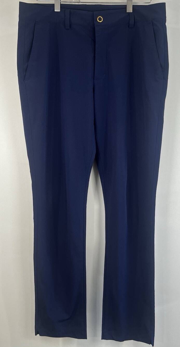 Vineyard Vines Fairway Pant 32x32 Blue 1P0254 Mens Performance Golf Seam Split